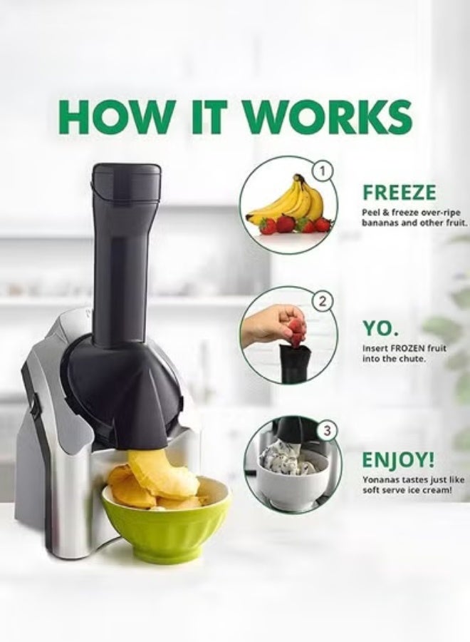 صانع الآيس كريم,صانع آلة سوربت الفواكه الكهربائية,للآيس كريم,الحلويات,الجيلاتو Smoothie,, - Image 4